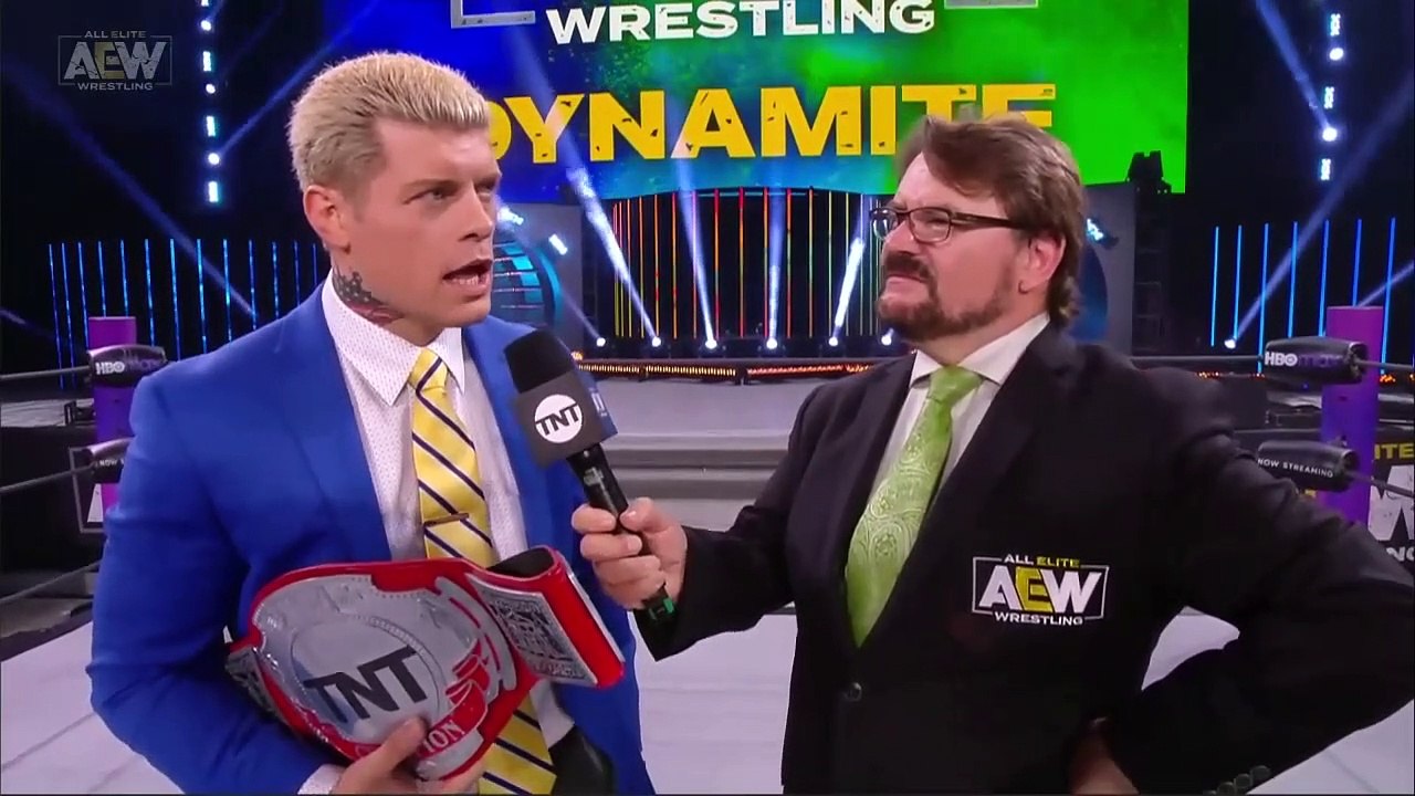 Cody's in ring interview