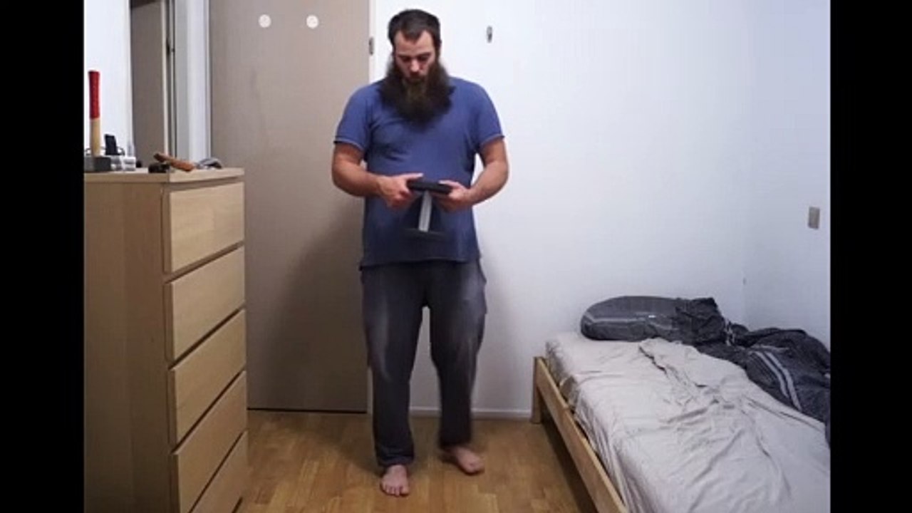 5 KG dumbbell lateral pinch very short leverage holds