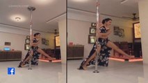 Aashka Goradia Shows Off Her Pole Dancing Skills