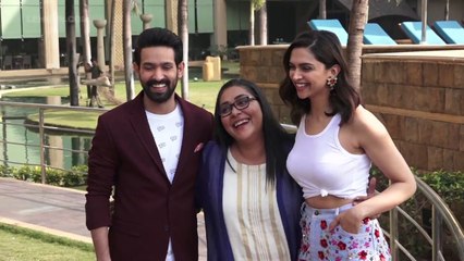 Deepika Padukone Celebrates Birthday With Chhapaak Team And Media