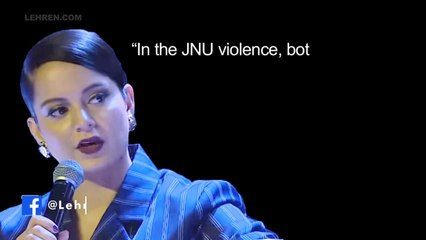 Kangana Ranaut's Controversial Statements On JNU Violence