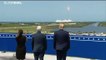 اطلاق تاريخي لصاروخ "سبايس إكس" بحضور الرئيس الأمريكي دونالد ترامب