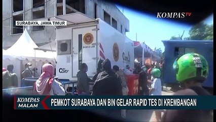 Pemkot Surabaya dan BIN Gelar Rapid Tes di Krembangan