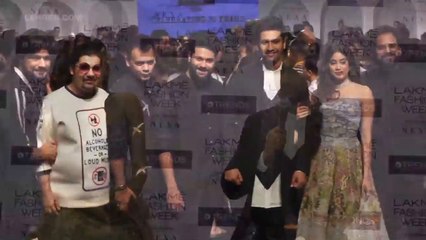 Janhvi Kapoor And Vicky Kaushal Together Walk The Ramp At Lakme Fashion Week
