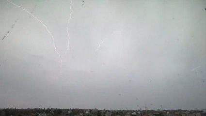 Lightning strikes in Seattle