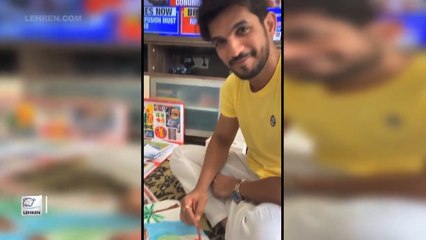 Arjun Bijlani Takes Colouring Lessons From His Son Ayaan