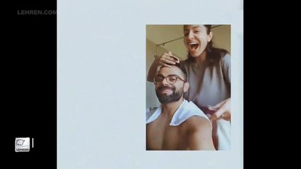 Anushka Sharma Giving Haircut To Virat Kohli Is Just Relationship Goals