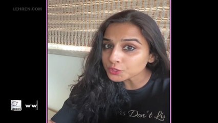 Vidya Balan Urges People To Donate Amid Lockdown