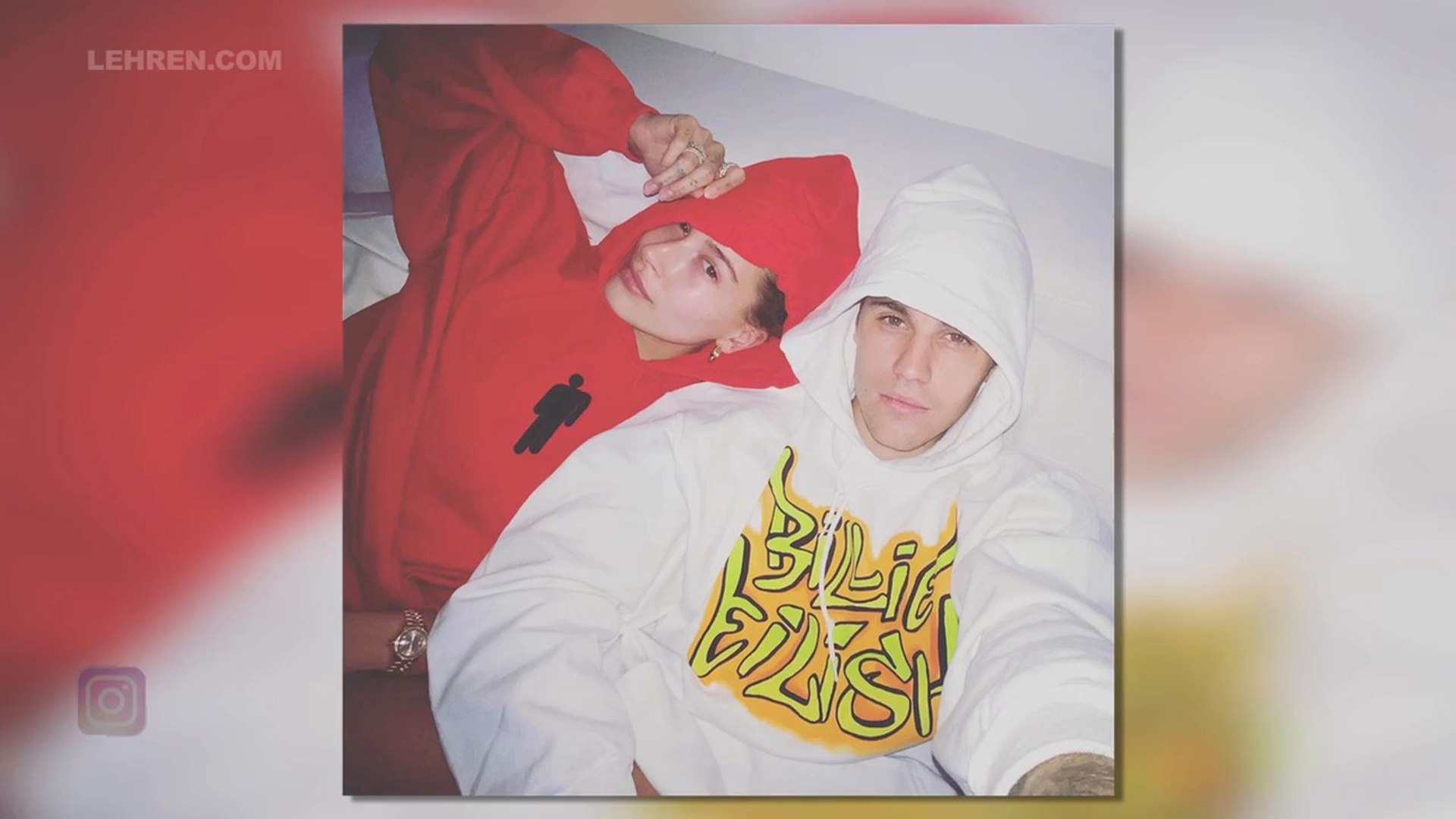 ⁣Justin Bieber And Wife Hailey LOVES Billie Eilish's Merchandise