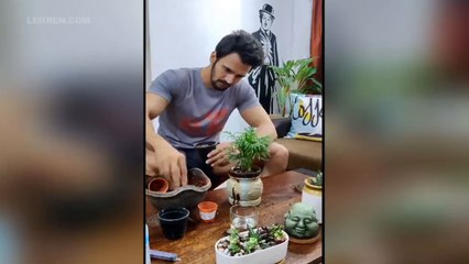 भूषण प्रधानने तयार केला एक छोटेसे गार्डन