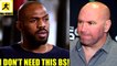 Jon Jones fires back at Dana White wants the UFC to release him from his UFC contract,Tyron Woodley