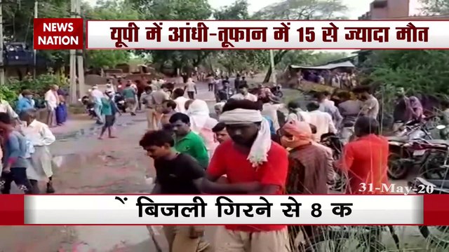 Mercury in check with scattered showers more than 15 killed in UP