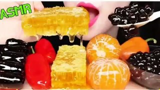 MOST POPULAR FOOD FOR ASMR HONEYCOMB, CANDIED FRUIT, TANGHULU, PEARL BOBA