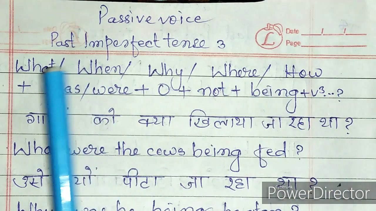 Past imperfect tense passive voice wh hindi sentences, Past imperfect tense passive voice,Passive voice explained in,How to learn passive voice,Passive Voice in hindi with examples,Voice in hindi,Voice kaise sikhen,Best way to learn passive voice in hindi