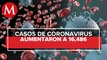 Aumentan los casos activos de coronavirus en México