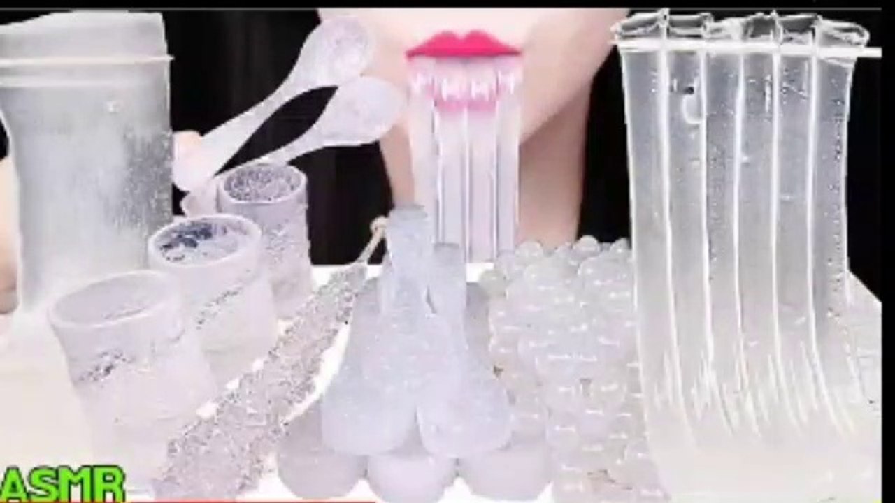 Asmr *clear food* | Aloe vera, Boba, Jelly noodles | Eating sound | Food asmr