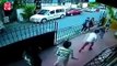 Kısıtlama gününde top oynayan çocuklar polisi görünce böyle kaçtı