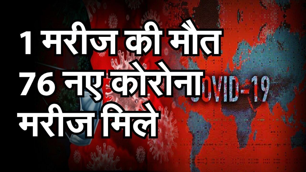 राजस्थान में आज मिले 76 नए कोरोना पॉजिटिव