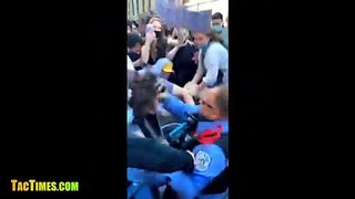 George Floyd Protesters Attack Cops & Drag Female Police Officer