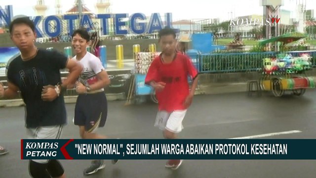 Aktivitas Luar Ruangan di Kota Tegal, Sejumlah Warga Tidak Memakai Masker