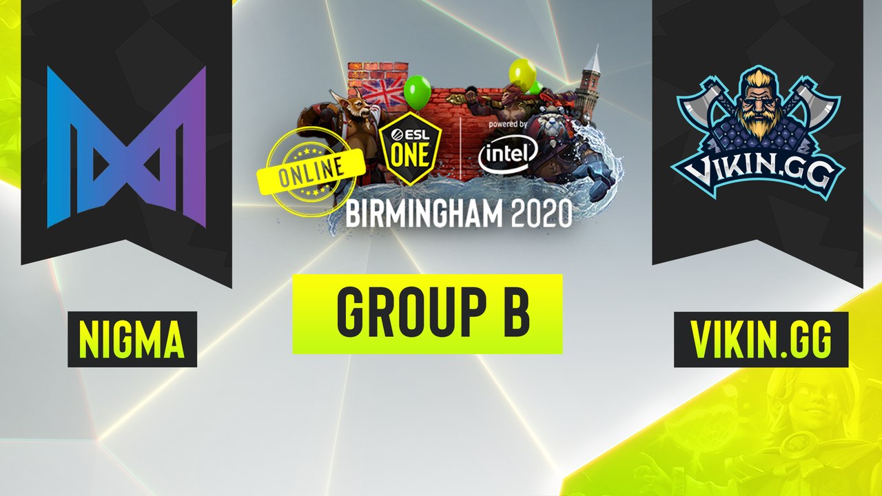 Dota2 - Team Nigma vs. Vikin.gg - Game 2 - ESL One Birmingham 2020 - Group B - EU
