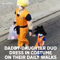Daddy-daughter duo dress in Funny Costumes