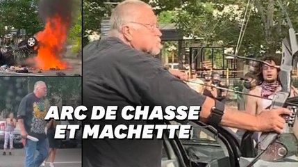 George Floyd: À Salt Lake City, un homme prend un arc pour viser des manifestants