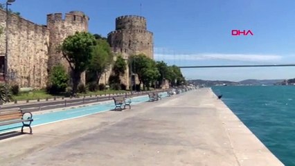 Yasağın ikinci gününde sahiller boş kaldı