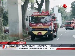Menuju New Normal, 5 Wilayah Ibu Kota Disemprot Disinfektan