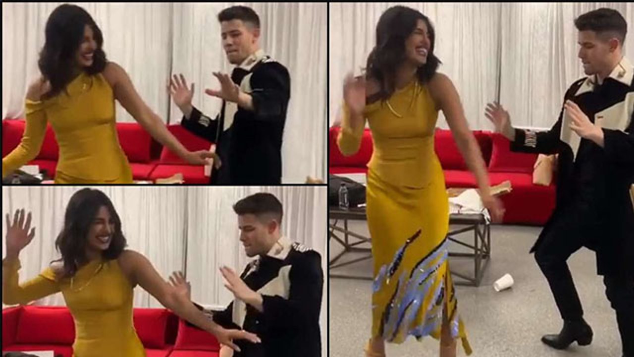 Priyanka Chopra ने पति संग लगाए पंजाबी ठुमके, Video  हुआ वायरल | FilmiBeat