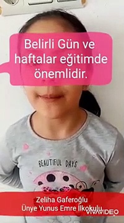 BELİRLİ GÜN VE HAFTALAR