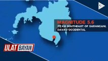 Sarangani at Davao Occidental, niyanig ng magnitude 5.6 na lindol