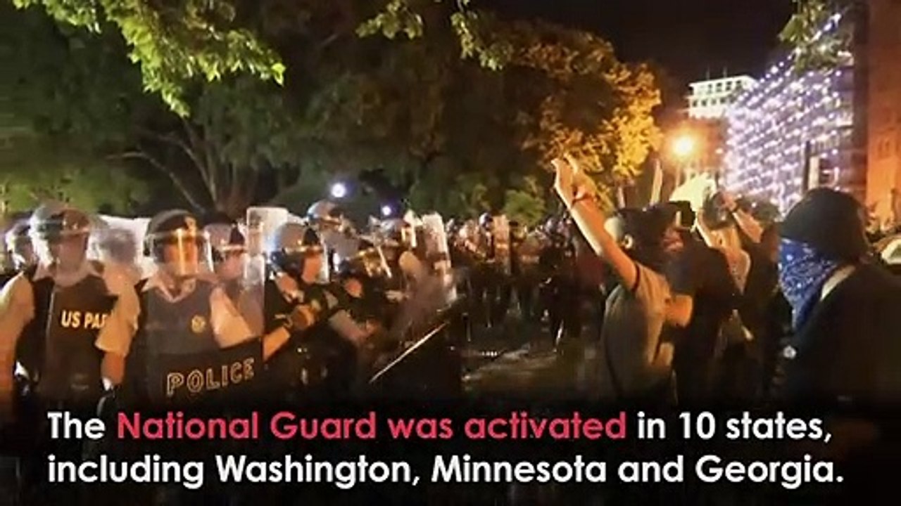 George Floyd: Violence escalates across USA as unrest comes to White House