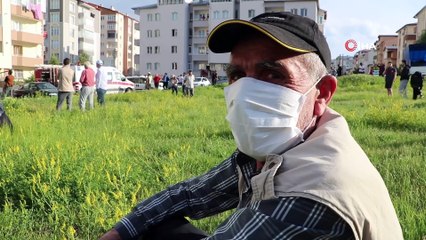 Korkutan yangını film izler gibi izlediler