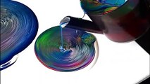 Relax & Bottoms Up! Acrylic Pouring from the Bottom First! Fluid Art Relaxing Swirls!
