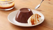 オーブンなし!キャラメル・ココアプリンの作り方 Eggless Jiggly Caramel Cocoa Pudding＊without oven｜HidaMari Cooking