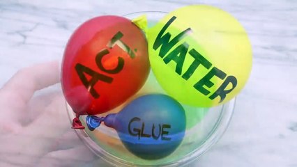 Making Slime with Balloons & Satisfying Scented Marker Slime Coloring Swirls ASMR Video #36!
