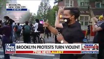 Chaos erupts during Brooklyn protests, officer injured