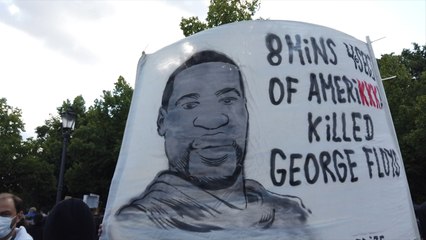 Manifestación en Berlín por la muerte de George Floyd
