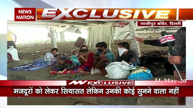 migrant laborers are forced to spend the night under over bridge of de