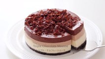 トリプル・チョコレートムースの作り方 Triple Chocolate Mousse Cake｜HidaMari Cooking