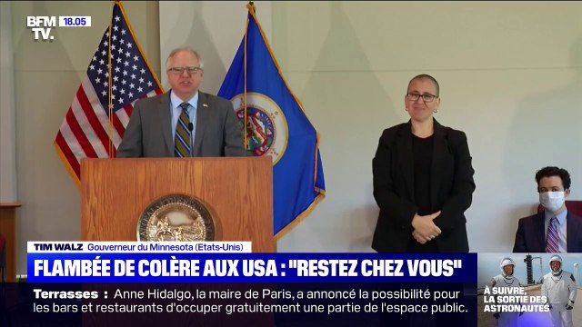 Flambée de colère aux États-Unis: Tim Walz conseille aux manifestants de rester chez eux