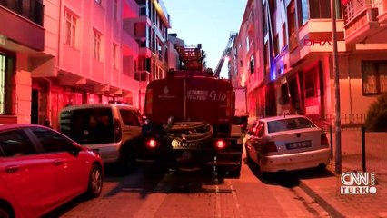 Küçükçekmece'de teras katındaki mangal keyfi yangın çıkardı