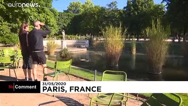 La jardin des Tuileries a rouvert à Paris