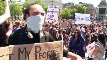 Londres é palco de protestos contra morte de George Floyd