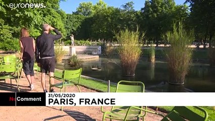 La jardin des Tuileries a rouvert à Paris