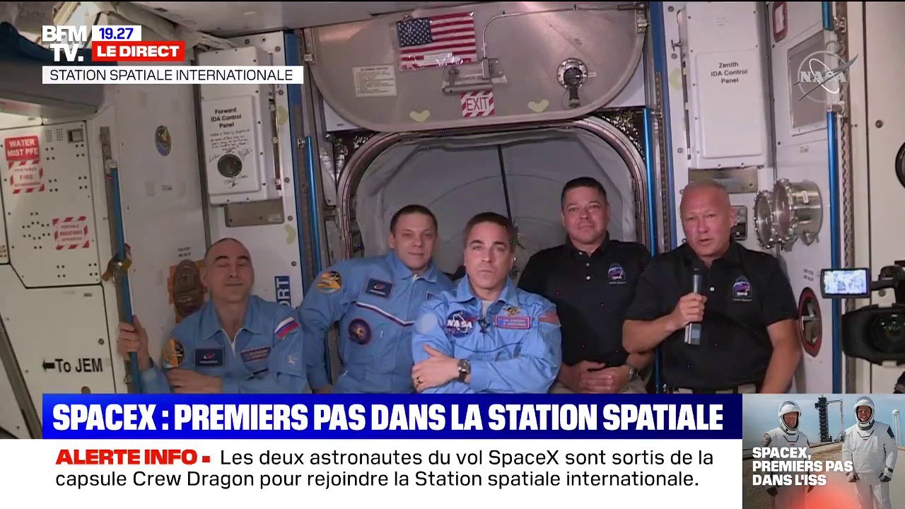 Les premiers mots des astronautes arrivés dans la Station spatiale internationale