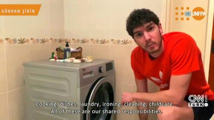 Ünlü isimlerden, koronavirüs sürecinde 'evde eşitlik' videosu