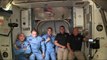 Astronautas de cápsula de SpaceX abordan la Estación Internacional tras acople exitoso