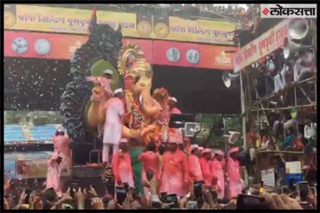 Adorable view's of Lalbaugcha raja immersion procession